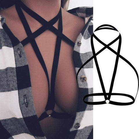 Harness Elastic Strappy Bra